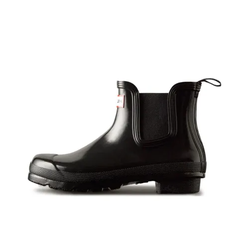 HUNTER Ankle Chelsea Boots Женские Черные