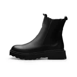 Черная обувь с флисовой подкладкой и утеплением