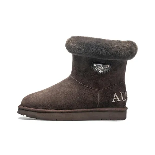 AU&MU Сноубутсы Шоколад Женские