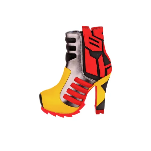 IRREGULAR CHOICE Ботильоны Желтые, красные Женские