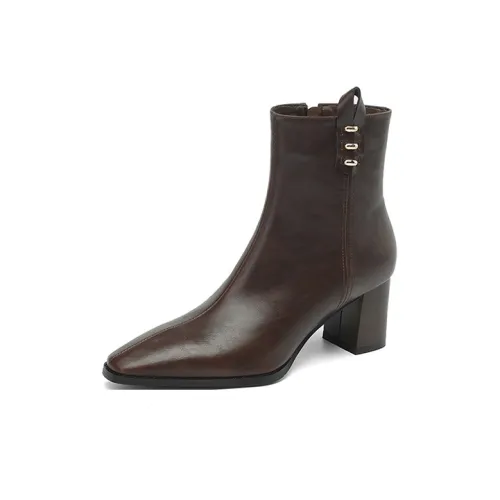 Высококачественная ручная работа Series ботильоны на каблуке 6 см женские