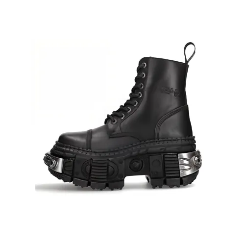 NEW ROCK Короткий ботинок Martin 9 см унисекс черный