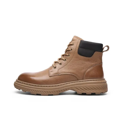 CROWN Короткий Martin Boot Мужской Earth Желтый