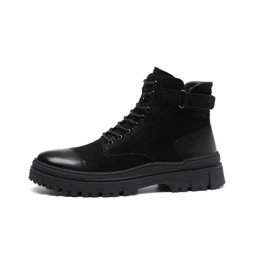 YEDANI Короткий ботинок Martin 3 см мужской черный