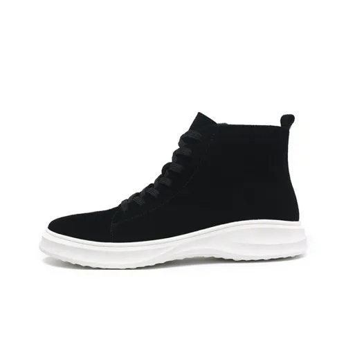 YEDANI Crew Martin Boot Мужской Черный Белый Подкладочная ткань