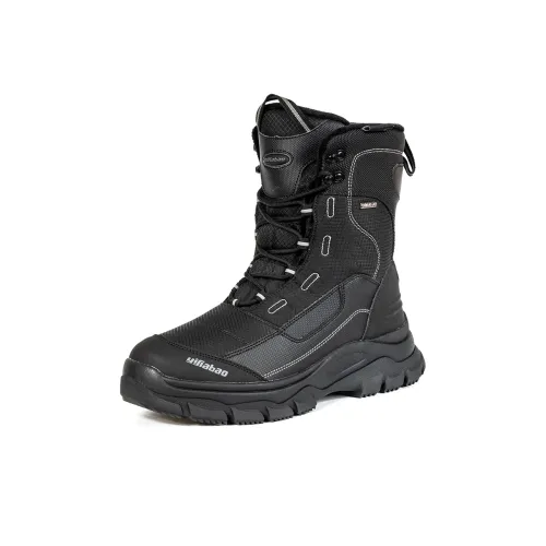 Yi Jiabao Термические противоскользящие Crew Сноубутсы Мужские Черные