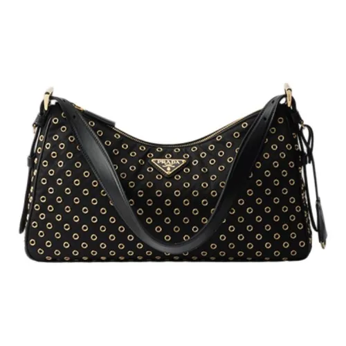 PRADA Aimee Нейлоновая Сумка через плечо Большая Женская Черная