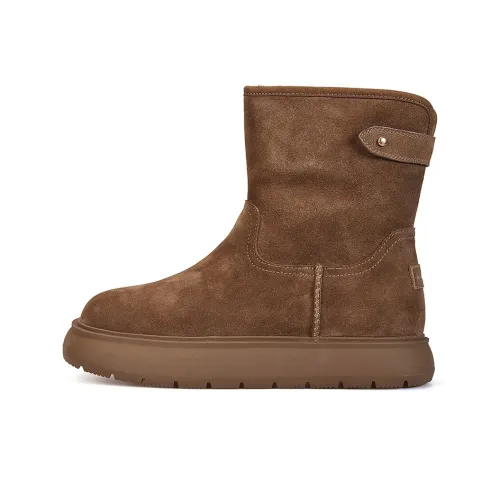 Joy Mario Термический Увеличение Высоты Короткие Снежные Ботинки для Голени Женские