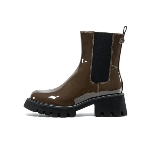 SAM EDELMAN Челси Темный хаки Зеленый Женские