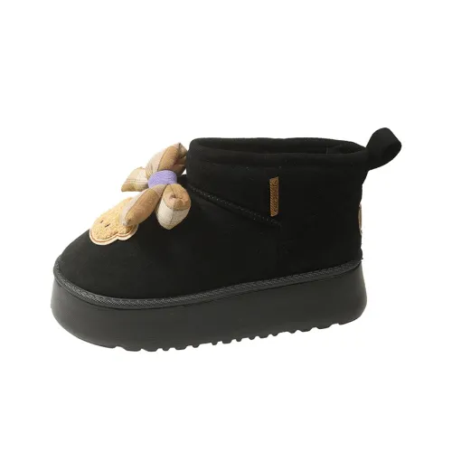 Женские сноубутсы с принтом персика длина до щиколотки