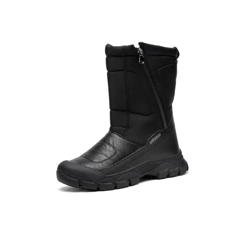 Yi Jiabao Термические противоскользящие Crew Сноубутсы Мужские Черные