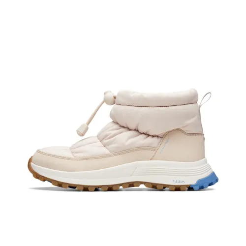 Clarks ATL Коллекция Устойчивая к истиранию Теплоизоляционные Короткие Ботинки для снега с голенищем Женские Белые