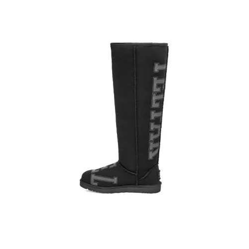 TELFAR x UGG Флис Высокие Антискользящие Антиабразивные Снежные Ботинки Унисекс Черные