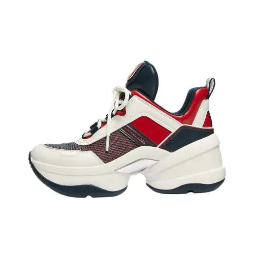 MICHAEL KORS OLYMPIA Низкий Топ Повседневная Обувь Женская Красная