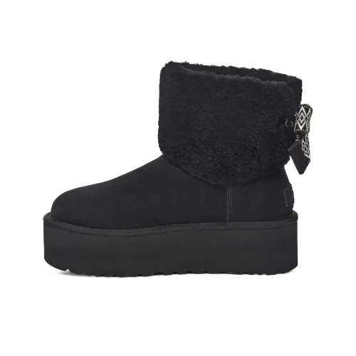 UGG Короткие Снежные Ботинки Женские Черные