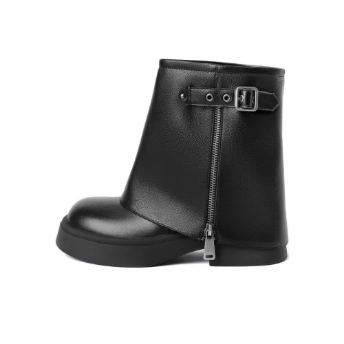 BELLE Foldover Ботильоны 4,5 см Женские Черные