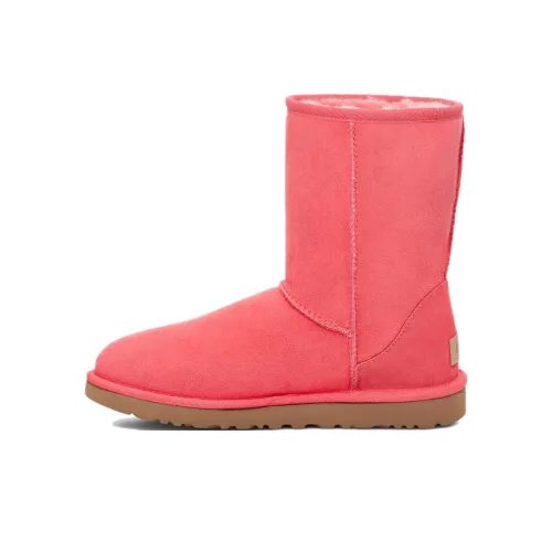 UGG противоскользящие теплоизоляционные ботинки Crew для снега женские кораллового цвета