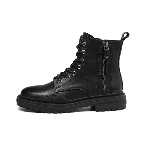 YEDANI Crew Martin Boot 4CM Мужской Черный