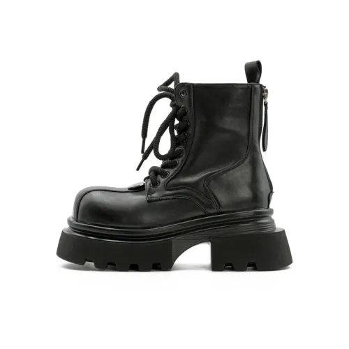 Little Sue Эксклюзивный дизайн модный универсальный OVERSIZED блестящий ботильоны короткий ботинок Martin женский