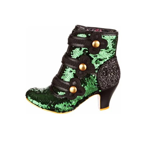 IRREGULAR CHOICE Ботильоны Черно-зеленые Женские