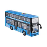 Синий двухслойный автобус
