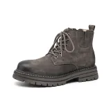 Серый с флисовой подкладкой 4514