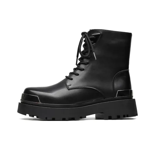 Chi Wolf Короткий Мартин Ботин Мужской Черный