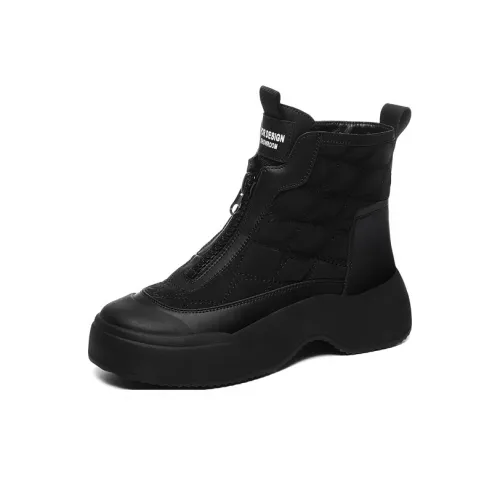 Golden Silk Rabbit Martin Boot Женские