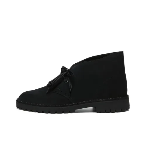 Clarks Пустыня Рок Ankle Длина Аутдор Мужской Черный