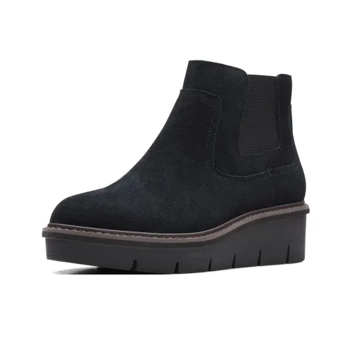 Clarks Короткий Челси Женские Черный