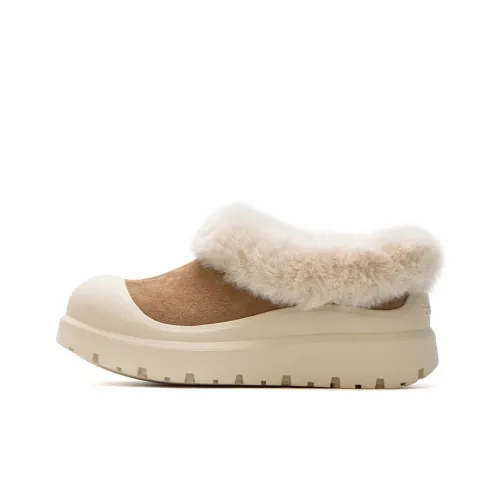 Mule Donkey Тепловые Снежные Ботинки Унисекс Белый Желтый