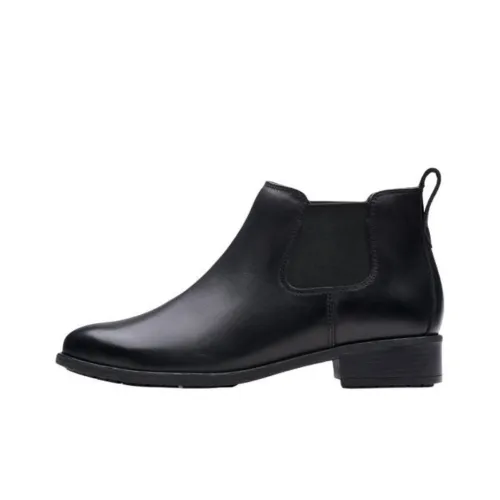 Clarks Короткий Челси Женские Черный