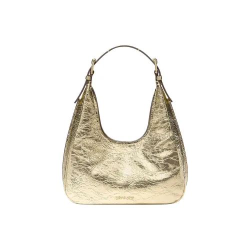 MICHAEL KORS Nolita Кракелюр Кожа Сумка Маленькая Женская Светло-Золотая