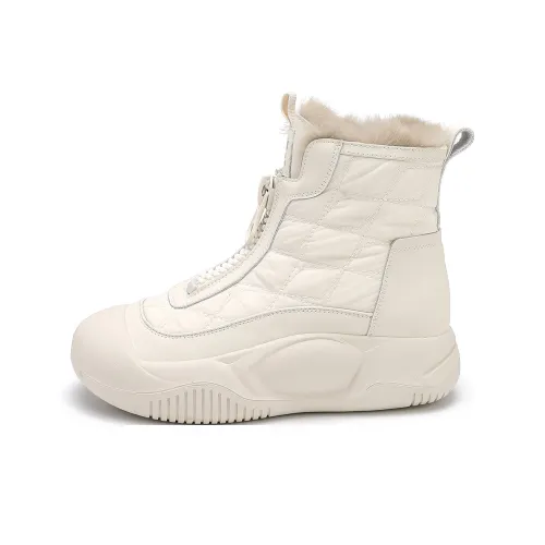 BAIJIHONG Термический Аbrasion-Resistant Увеличение Высоты Противоскользящие Снежные Ботинки 4,5 см Женские