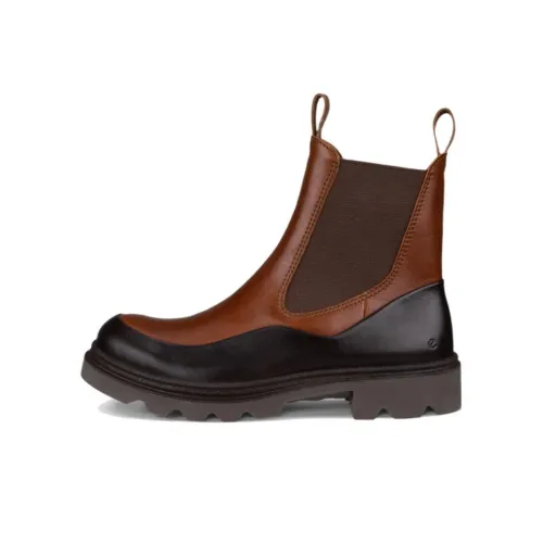 Ecco Короткий Челси Женские Коричневый