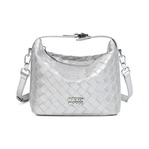Disney Mickey Series ПУ (полиуретан) Сумка-ланчбокс Сумка через плечо Сумка Обычный Women's Silver Матча Кофе