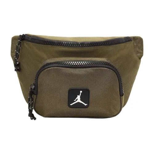 Джордан Полиэстер Одно плечо Через плечо Бананка Унисекс Оливковый