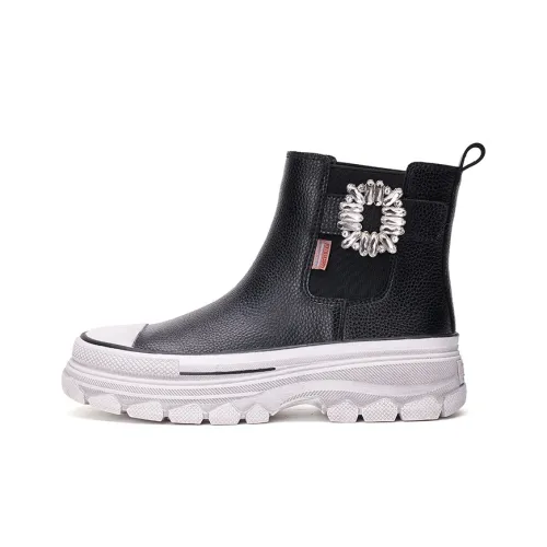 Joy Mario Короткий Челси 4,5 см Женский Черный