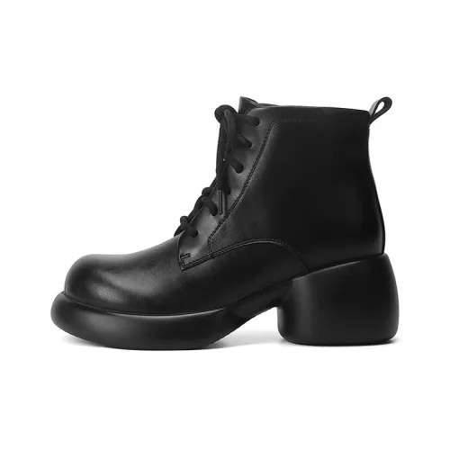 ACESC Короткий Мартин Ботинок 6,5 см Женский Черный