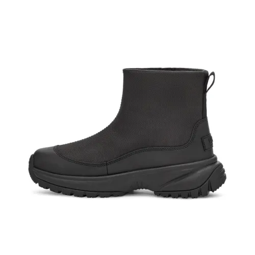 UGG Yose Zip Термический Устойчивый к истиранию Противоскользящий Короткий Снегобут Женские Черный