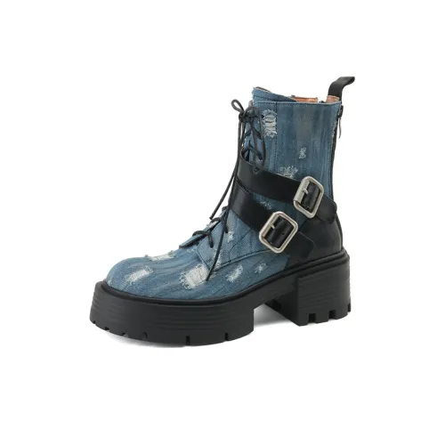 EASTTATA ET Короткий Мартин Ботинок Женские