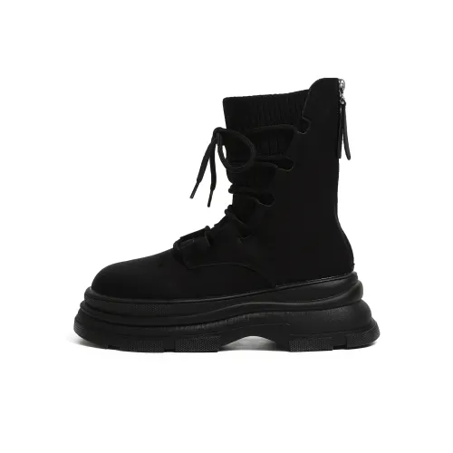 EEueeczs Короткий Мартин Boot Женские