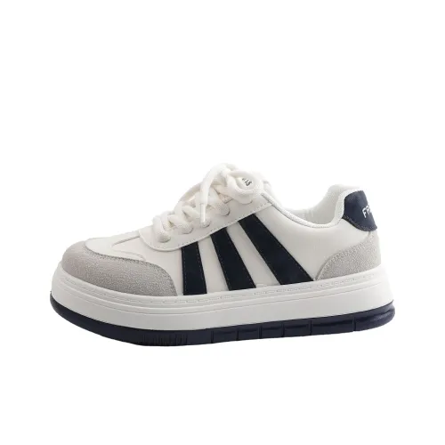 Shen Linsen Амортизаторы Shock Slip-resistant Низкие Кроссовки для скейтбординга Женские Бежево-синие