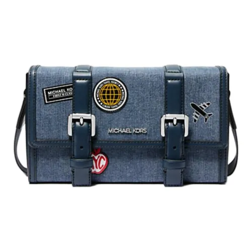 MICHAEL KORS Хлопок Плечевая сумка Мужская Джинсовый синий