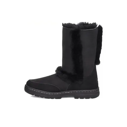 UGG Термостойкие Снежные Ботинки Женские Черные