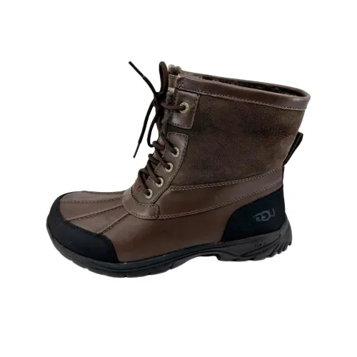 UGG Короткие Снежные Ботинки Мужские Коричневые Черные