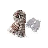 Шарф + Серый термический перчатка