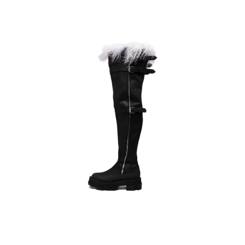 DION LEE Over The Knee Boots Женские Черные