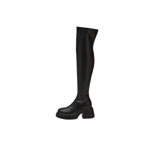 GRACEGIFT Over The Knee Boots 7,5cm Женские Черные