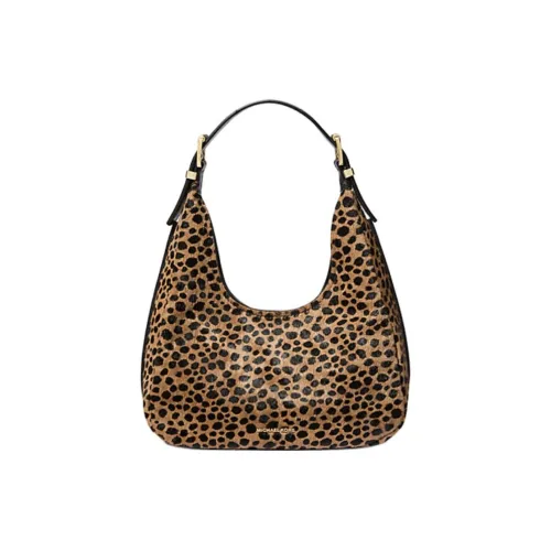 MICHAEL KORS Nolita Телячья кожа Сумка-хобо Сумка Сумка через плечо Маленькая Женская с леопардовым принтом